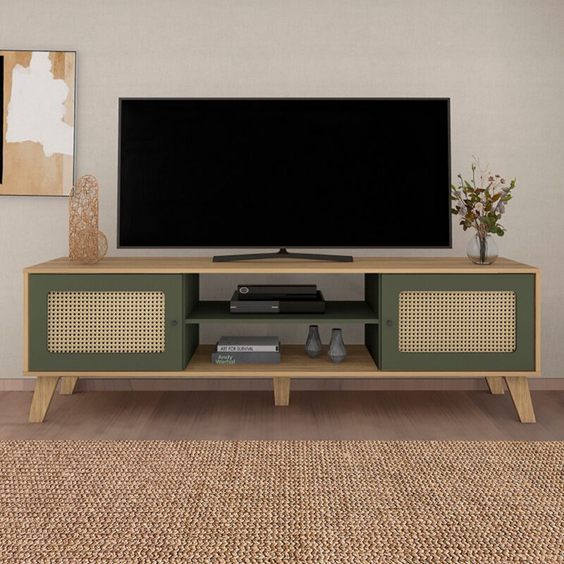 Mueble para TV Bertolini Charlotte Roble Verde image number null