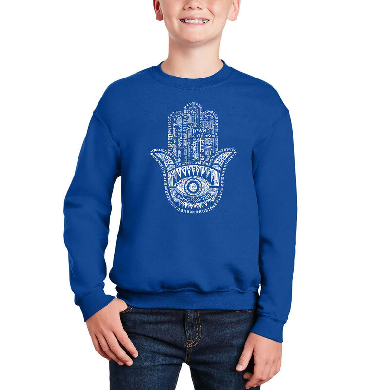 Sudadera De Cuello Redondo Word Art Para Ni&ntilde;o -... image number null