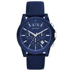 Reloj Armani Exchange A|x1327 Chronograph Para Hombre, Silicona Azul