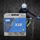 Cadena P/Bicicleta Plata/Gris 116L Kmc X10 Npbk