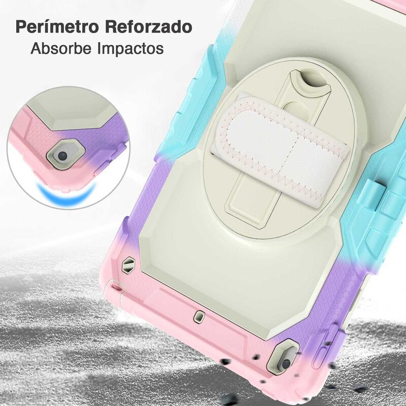 Funda TEKKU StrapB uso rudo para iPad 9 iPad 8 ... image number null