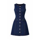 Vestido Mezclilla Corto Con Botones