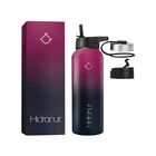 Termo de Acero Inoxidable con 3 Tapas Herm&eacute;ticas de 40 Oz Morado Hidranur