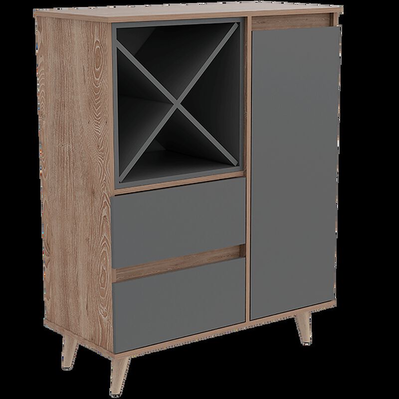 Bar Nashira Color Miel y Plata Oscuro con Espac... image number null