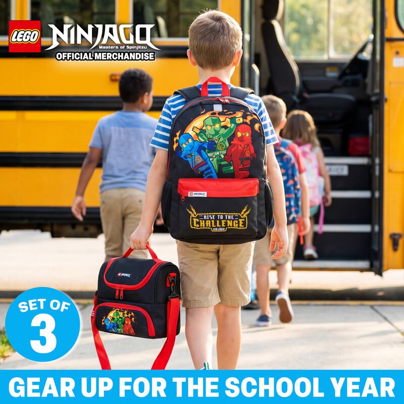 Set De Mochila Get Trend Lego Ninjago De 3 Piez... image number null