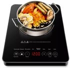 Parrilla De Inducción Eléctrica  1200 W  Sensor Táctil Inteligente 1 Quemador  Temporizador Ajustable Sangkee K100019