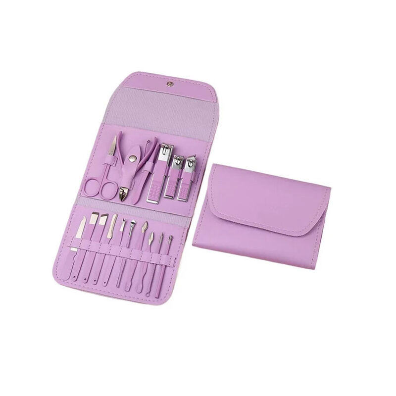Set de corta uñas acero inoxidable cartera image number null