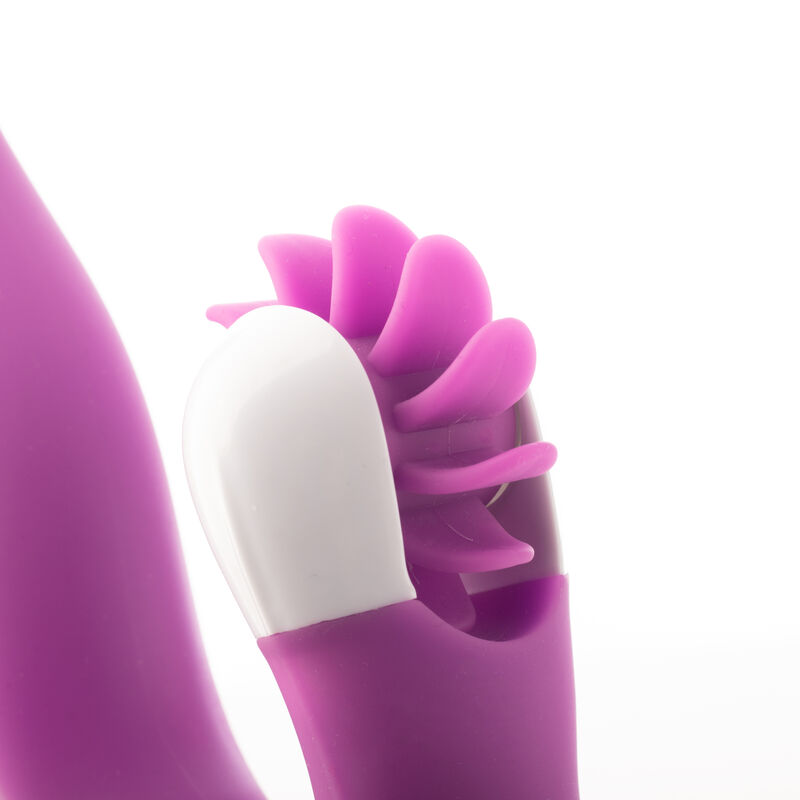 Vibrador Curveado Lengua Giratoria Tuti Rosa image number null