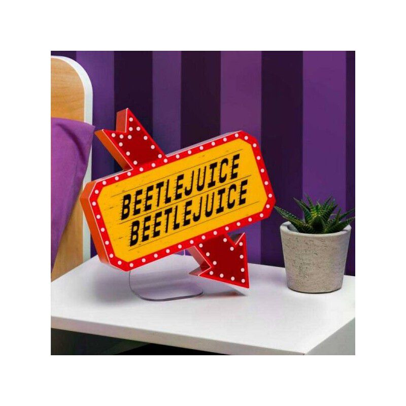 L&aacute;mpara Cartel Beetlejuice 22 x 25 cms image number null