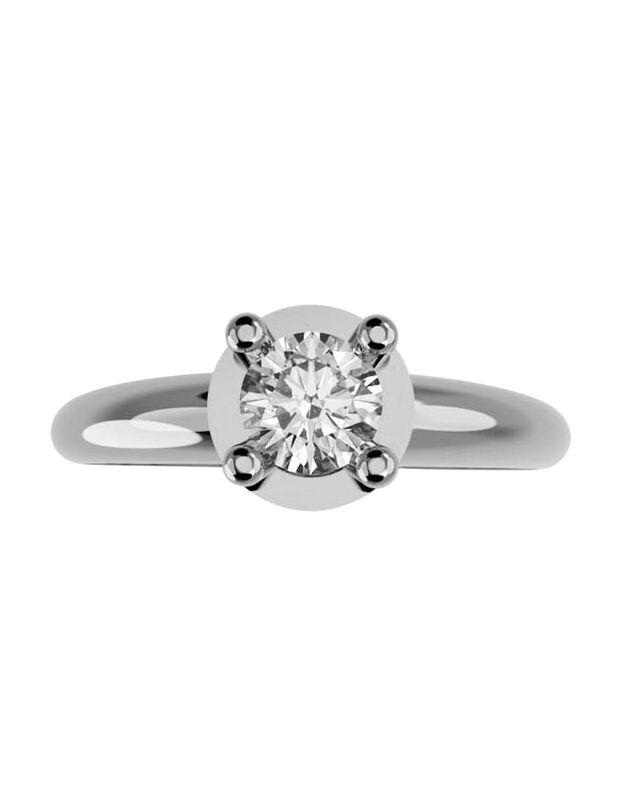 Anillo de Compromiso de 14K con Diamante de Lab... image number null