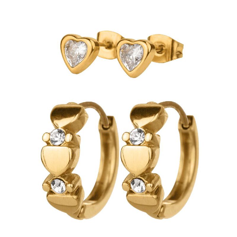 Aretes Yani y Ziva LuckyLy Set de Regalo 2 en 1... image number null