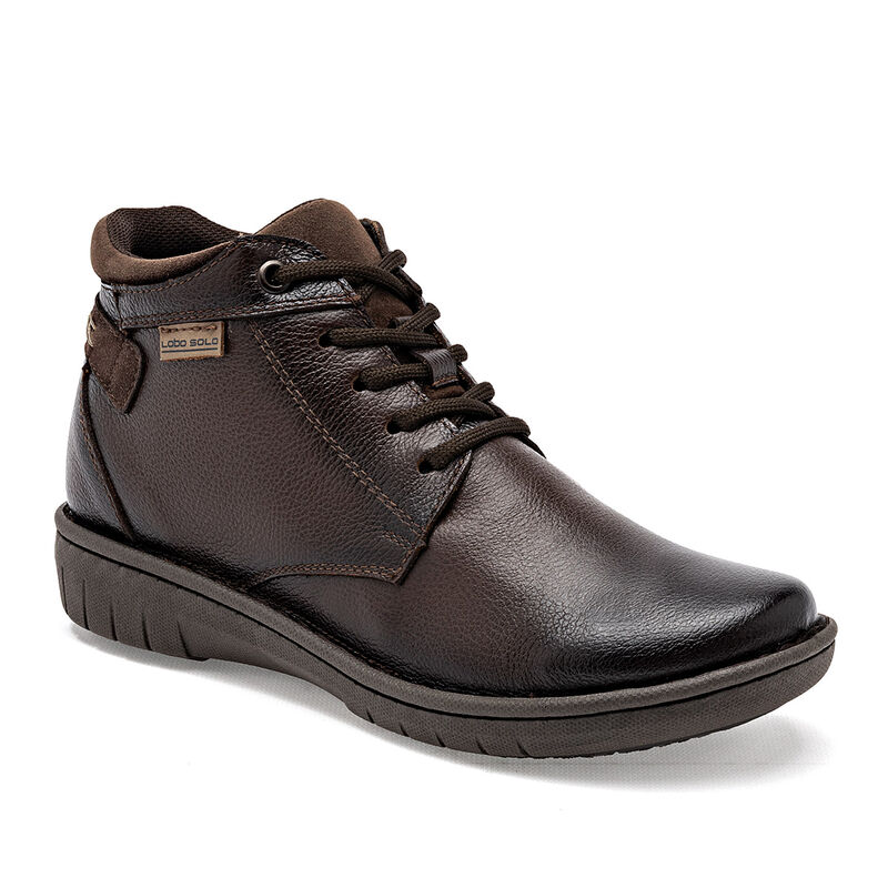 Lobo Solo Bot&iacute;n para mujer caf&eacute; image number null