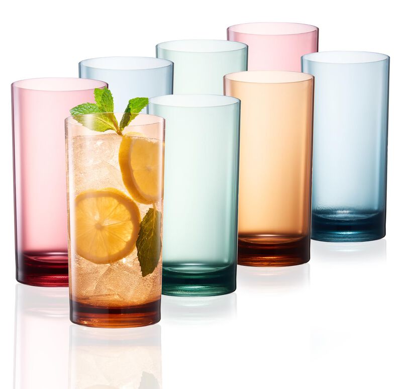 Vasos De Bebida Khen 480 ml Juego De 8 Acr&iacute;lico image number null