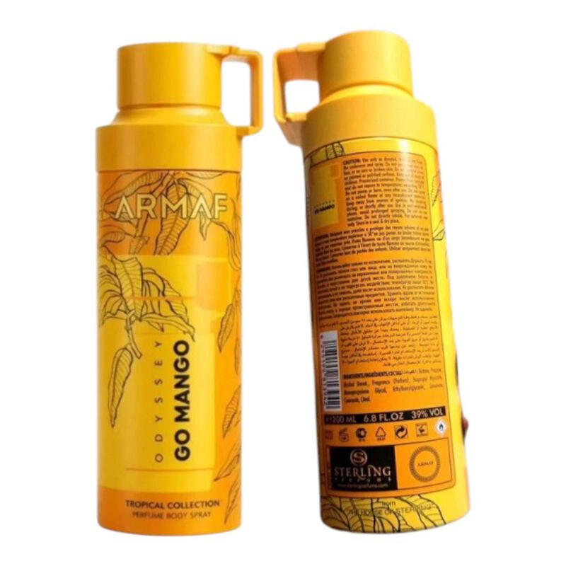 Perfume Armaf Odyssey Go Mango Body Spray 200 M... image number null