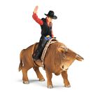 Juego De Juguetes Schleich Farm World Cowboy Bull Riding, 4 Piezas, M&aacute;s De 3 A&ntilde;os