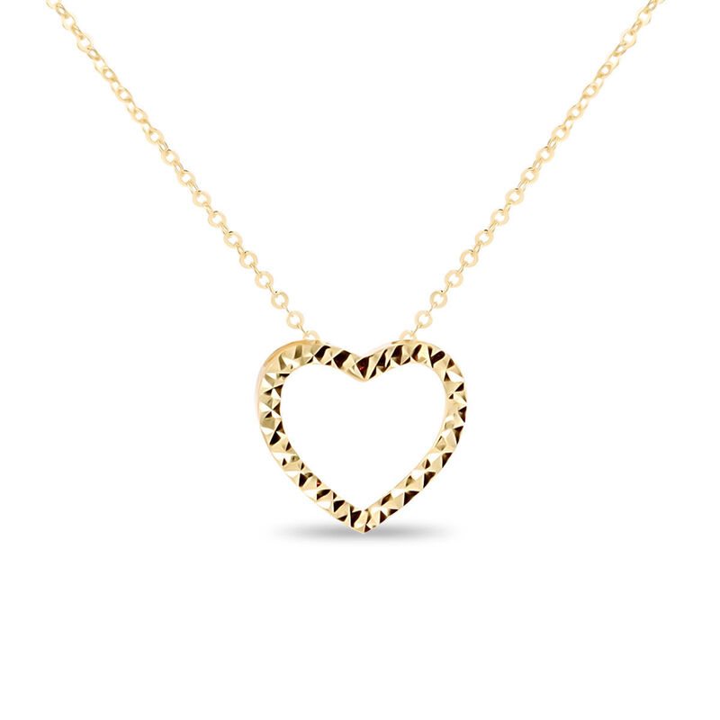 Gargantilla Coraz&oacute;n Oro Amarillo 10k | Joyer&iacute;as... image number null