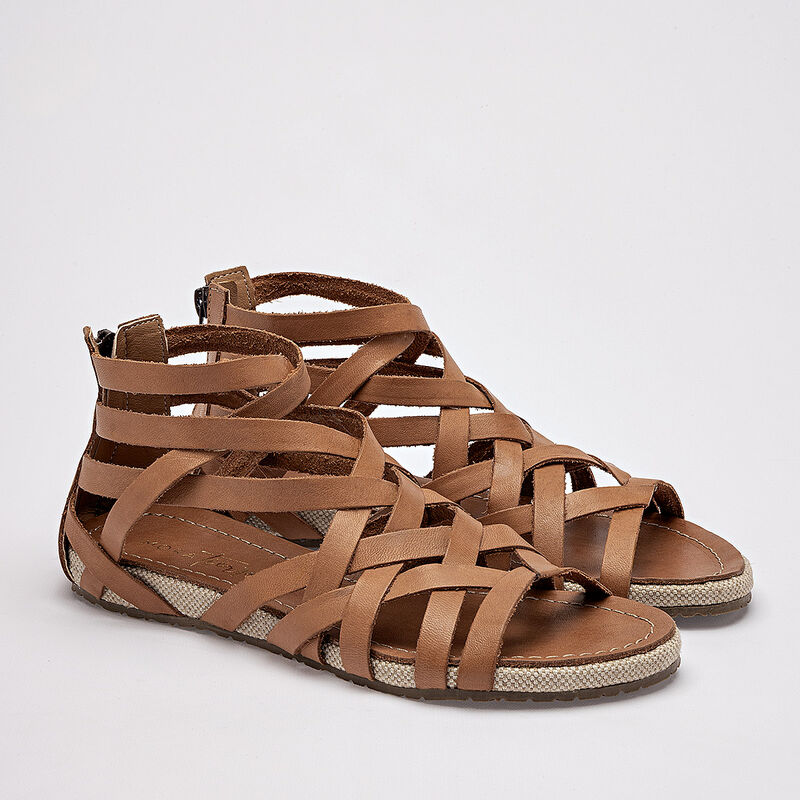 Mora Tierra sandalia artesanal piel para mujer ... image number null