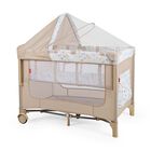 Cuna Colecho D&rsquo;Beb&eacute; con 2 Niveles Mosquitero Acolchonado - Beige