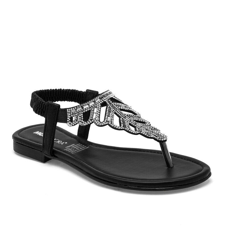 Moramora Sandalia para mujer negro plata BAJA image number null