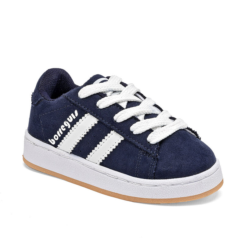 Borreguis Tenis urbano para niño. Marino blanco image number null