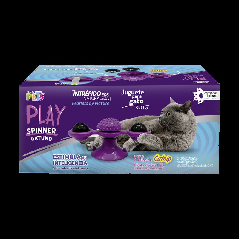 Fancy Pets Juguete Play Spinner Con Catnip Para... image number null