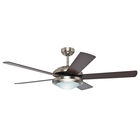 Ventilador De Techo Solaris Con Luz 52 Pulgadas N&iacute;quel Cepillado