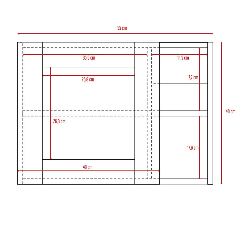 Gabinete De Ba&ntilde;o Nilo Rovere Puerta Espejo Virt... image number null