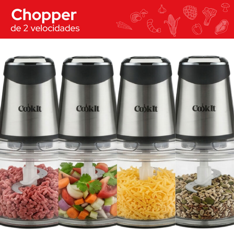 Procesador Alimentos Cookit Cqch18 400w 1.8l Vi... image number null