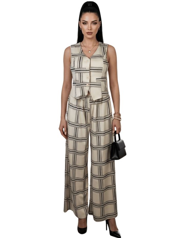 Conjunto 2 Piezas Pantalon Y Chaleco Malabis Co... image number null
