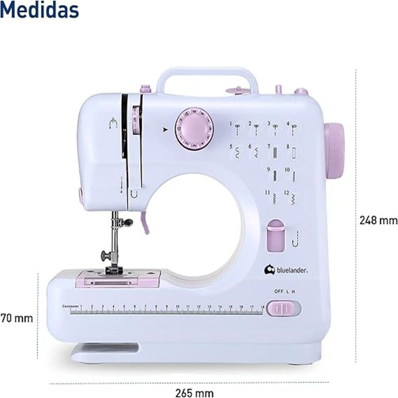 M&aacute;quina de Coser El&eacute;ctrica Mini Bluelander image number null