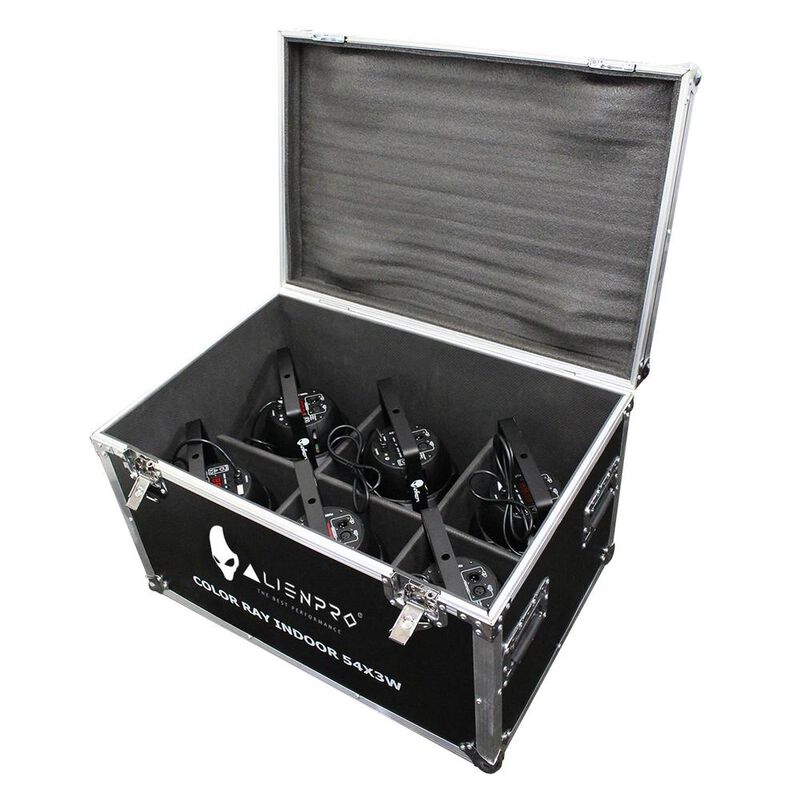 Set 6 Ca&ntilde;ones Par 54x3 I AlienPro Wash Arquitec... image number null