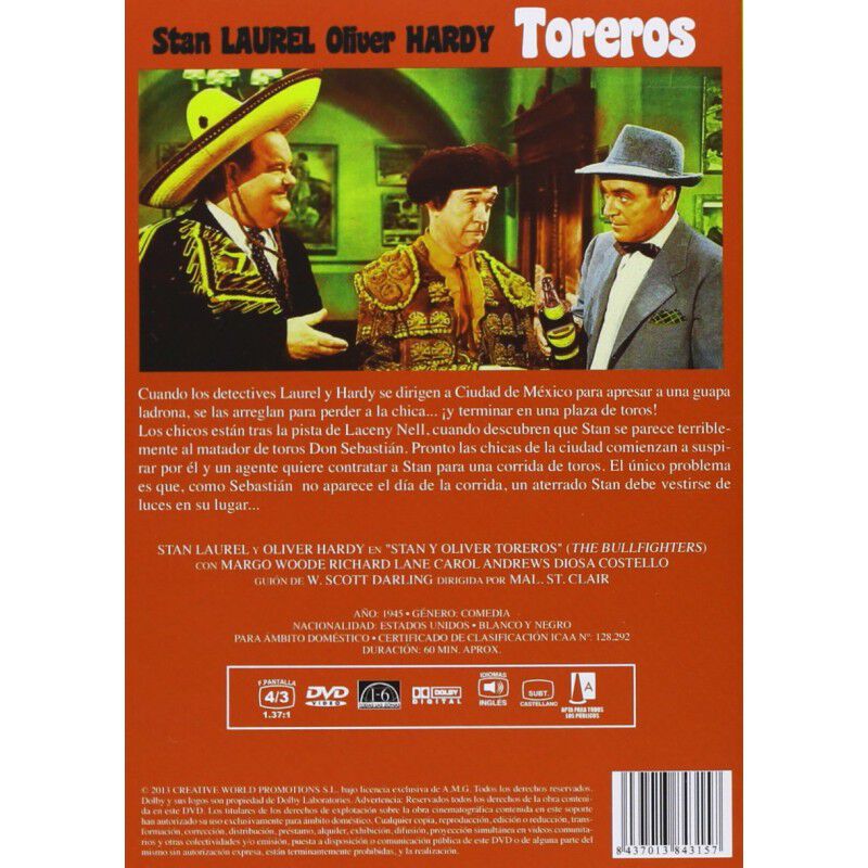 Stan Y Oliver Toreros (laurel Y Hardy) (vos) (d... image number null