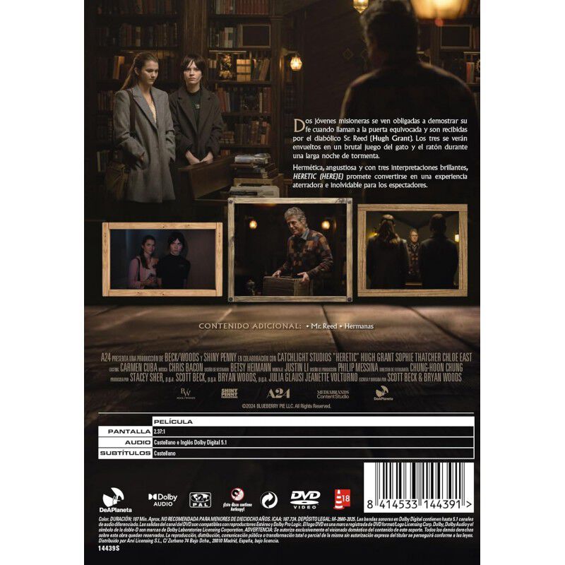 Heretic (Hereje) [DVD] (2024) Heretic image number null