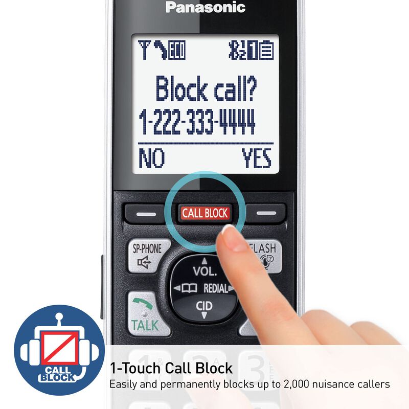 Tel&eacute;fono Inal&aacute;mbrico Panasonic Kx-tgf973b Con B... image number null