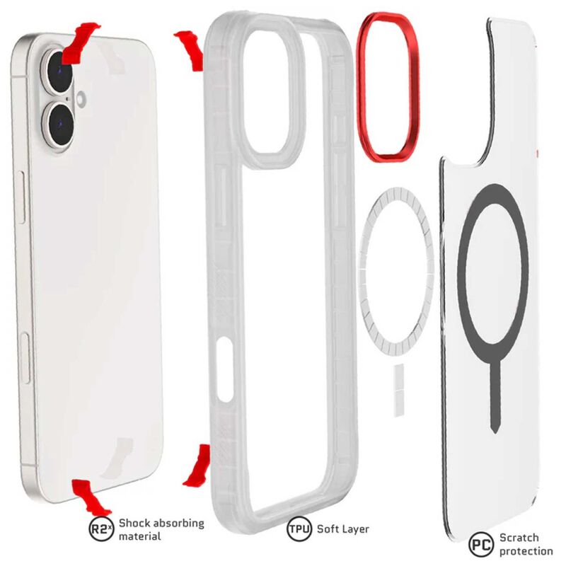 Funda GHOSTEK Covert para iPhone 16 PLUS Transp... image number null