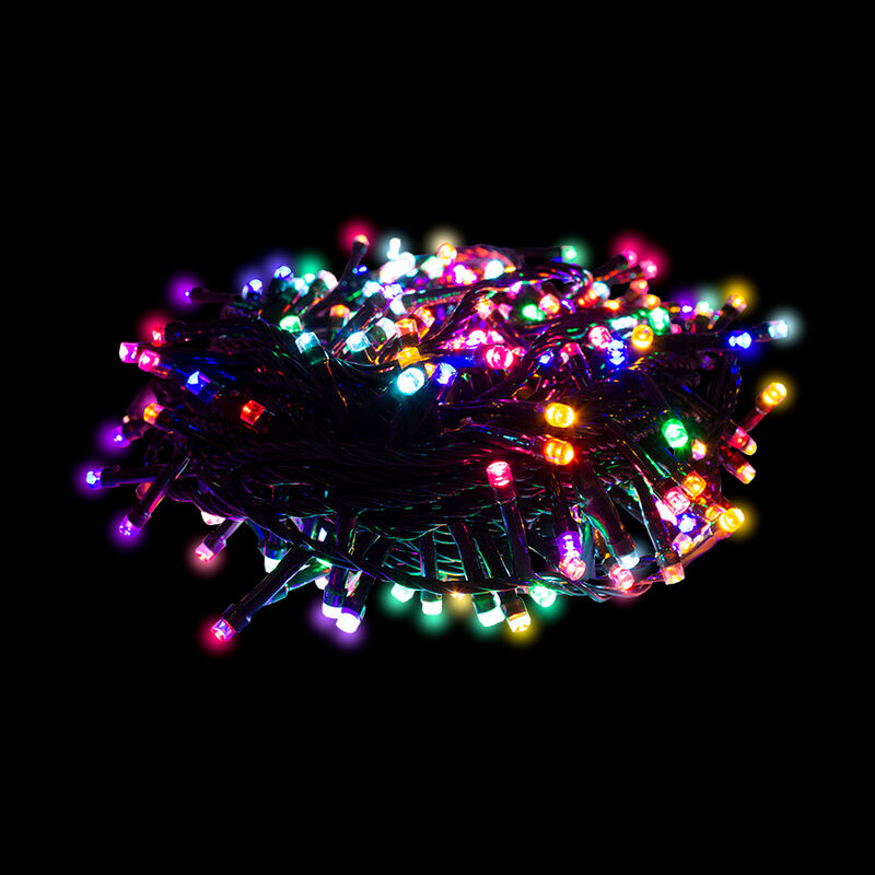 Serie LED Multicolor 1000 focos Cable Verde Fun... image number null