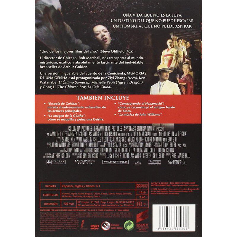 Memorias De Una Geisha [dvd] (2005) image number null