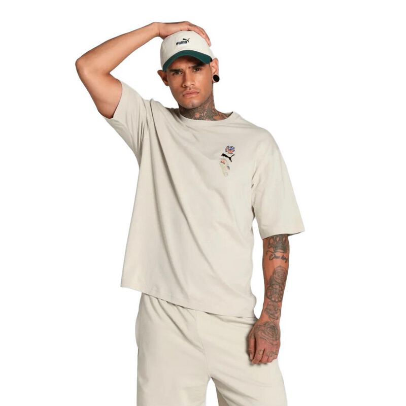 Playera Puma Floral Sport Boxy Para Hombre image number null