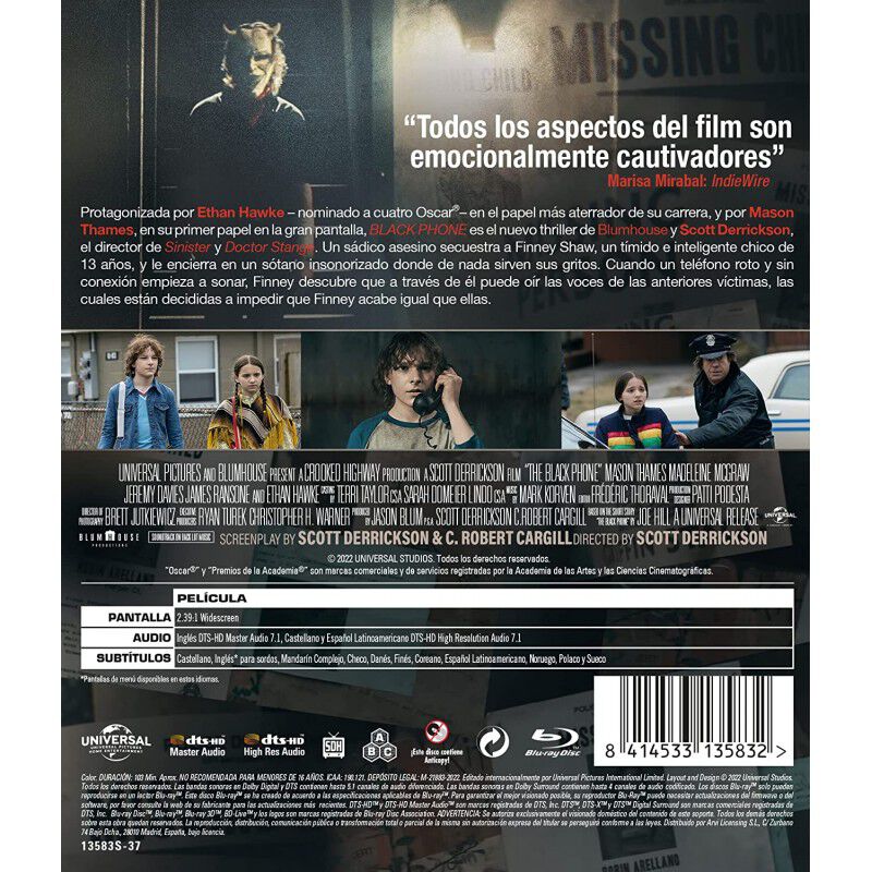 Black Phone (Blu-ray) [Blu-ray] image number null