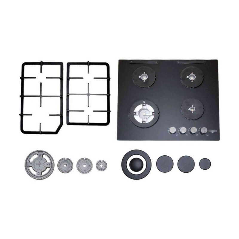 Parrilla Gas Cristal Templado 4 Quemadores Estu... image number null