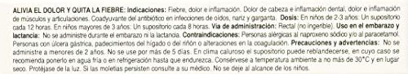 Dafloxen F 5 Supositorios Caja image number null