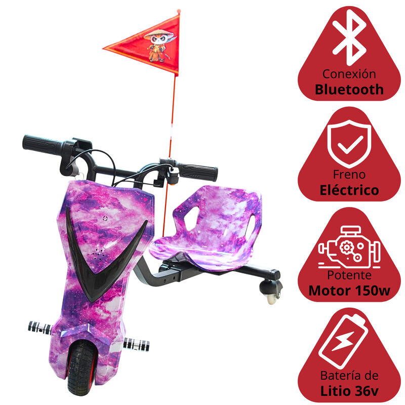Montable El&eacute;ctrico Infantil Drift Trike Motor 1... image number null