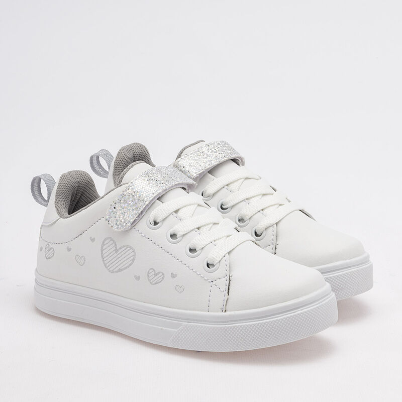 C>libre Tenis Para Ni&ntilde;a Blanco Plata Cod 120313... image number null