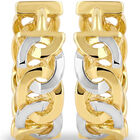 Arracadas De Oro Amarillo Platinado 10k 9 Mm | Bizzarro