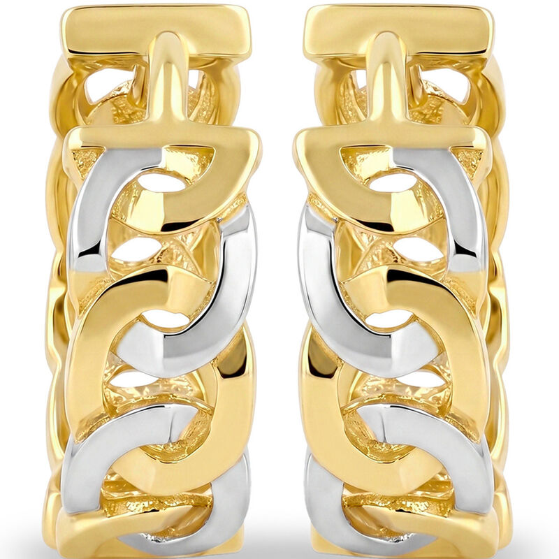 Arracadas De Oro Amarillo Platinado 10k 9 Mm | ... image number null