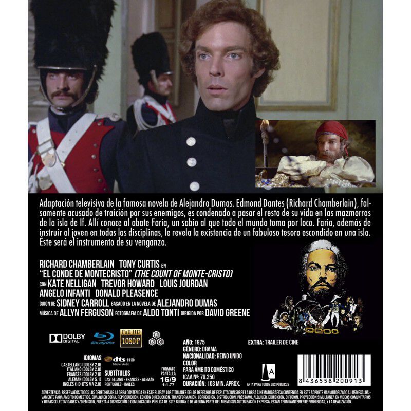 El Conde De Montecristo [blu-ray] (1975) The Co... image number null
