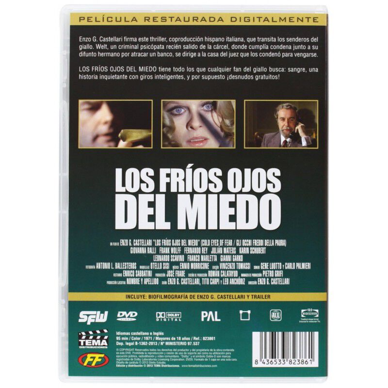 Los Fr&iacute;os Ojos Del Miedo (dvd) image number null