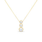 Dije De Oro Amarillo Con Cadena 14K Con Zirconias