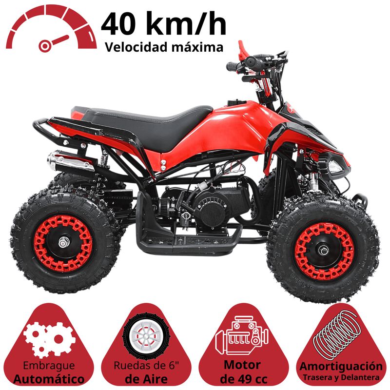 Cuatrimoto a Gasolina 49 cc 2T Arranque Manual ... image number null