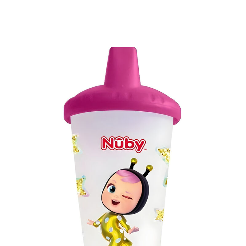 Vaso Entrenador Nuby Beb&eacute;s Llorones 10oz Rosa image number null